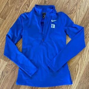 Nike Women's Royal Blue Quarter-Zip Sweatshirt